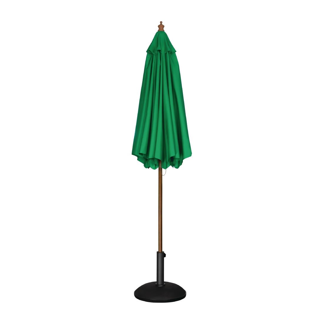 Bolero Round Pulley Umbrella Green - 2.5m