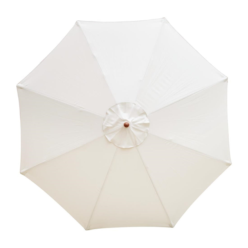 Bolero Round Pulley Umbrella Cream - 2.5m