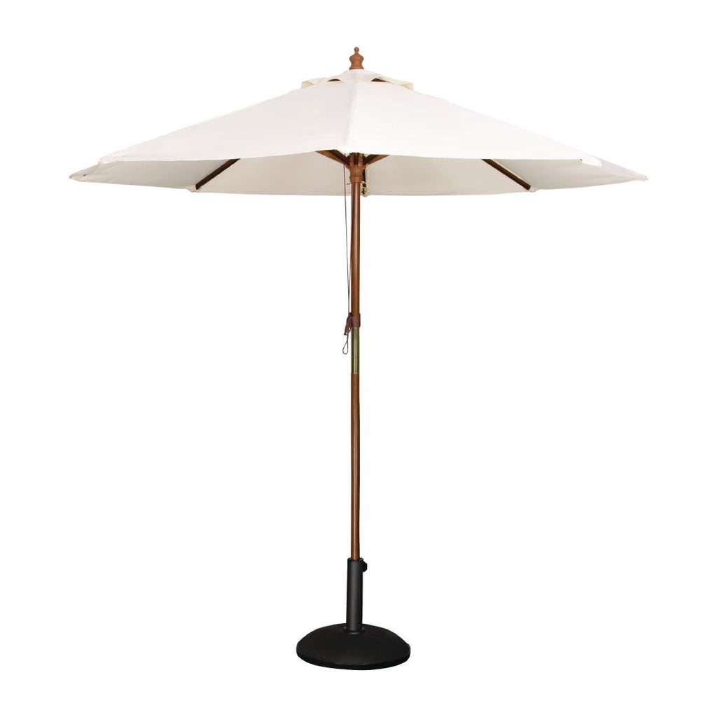Bolero Round Pulley Umbrella Cream - 3m