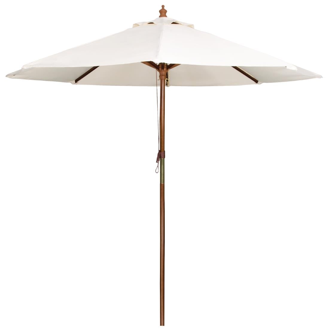 Bolero Round Pulley Umbrella Cream - 3m