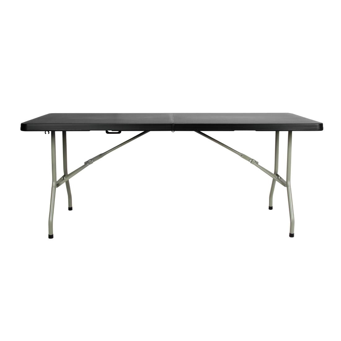 Bolero Centre Folding Table Black - 1.8m