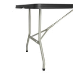 Bolero Centre Folding Table Black - 1.8m
