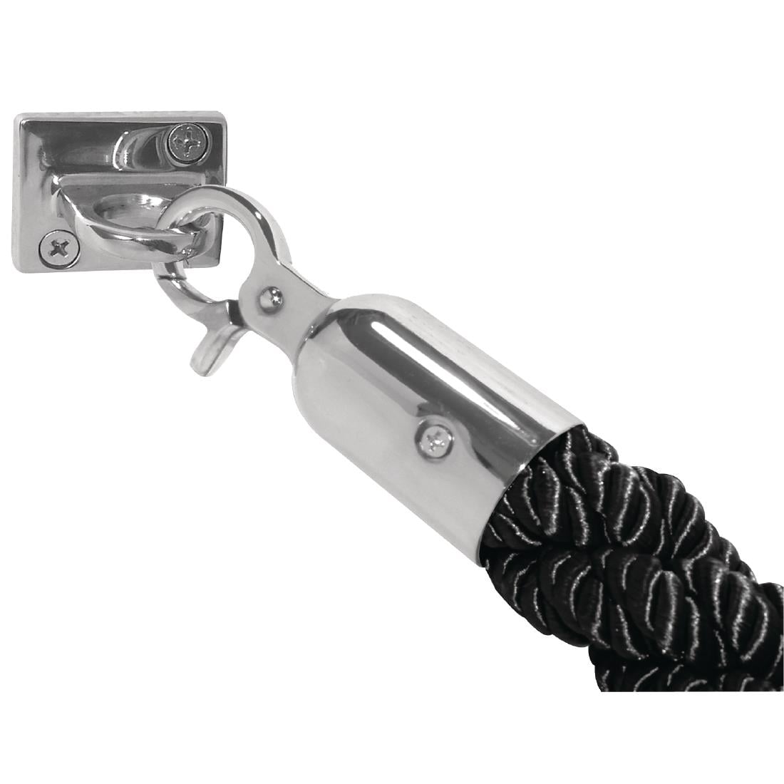 Bolero Black Twist Barrier Rope with St/St Ends