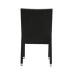 Bolero Wicker Side Chair Charcoal (Pack 4)
