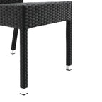 Bolero Wicker Side Chair Charcoal (Pack 4)