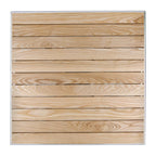 Bolero Square Pedestal Bistro Table Ash & Alu Top - 700mm