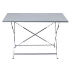 Bolero Grey Pavement Style Folding Table - 1100x700mm