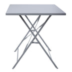 Bolero Grey Pavement Style Folding Table - 1100x700mm