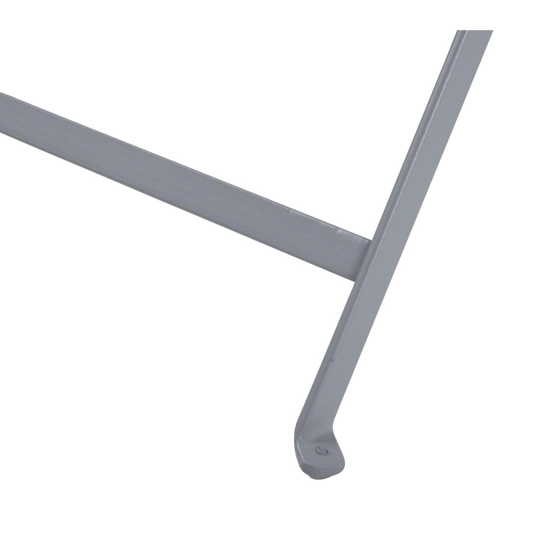Bolero Grey Pavement Style Folding Table - 1100x700mm