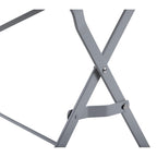 Bolero Grey Pavement Style Folding Table - 1100x700mm