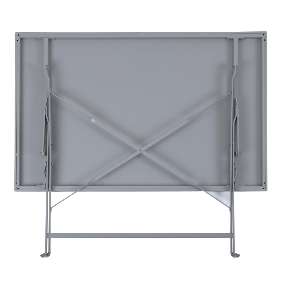 Bolero Grey Pavement Style Folding Table - 1100x700mm