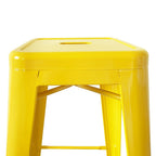 Bolero Bistro Yellow Steel High Stool (Pack 4)