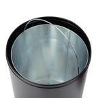 Bolero Steel Bullet Bin with Open Lid (Black) - 40Ltr