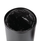 Bolero Steel Bullet Bin with Open Lid (Black) - 40Ltr