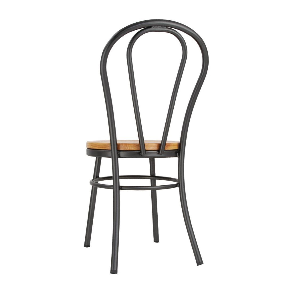 Bolero Clarisse Side Chair Metallic Grey (Box 2)