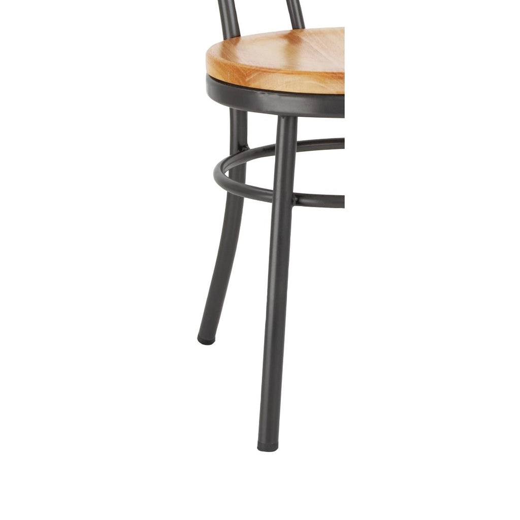 Bolero Clarisse Side Chair Metallic Grey (Box 2)