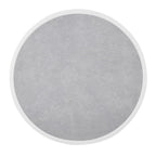 Bolero Light Grey Stone Effect Outdoor Fibre Glass Table Top White Trim Rnd580mm