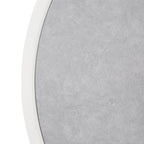Bolero Light Grey Stone Effect Outdoor Fibre Glass Table Top White Trim Rnd580mm