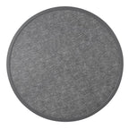 Bolero Black Brushed Mix Outdoor Fibre Glass Table Top Square Grey Trim Rnd580mm