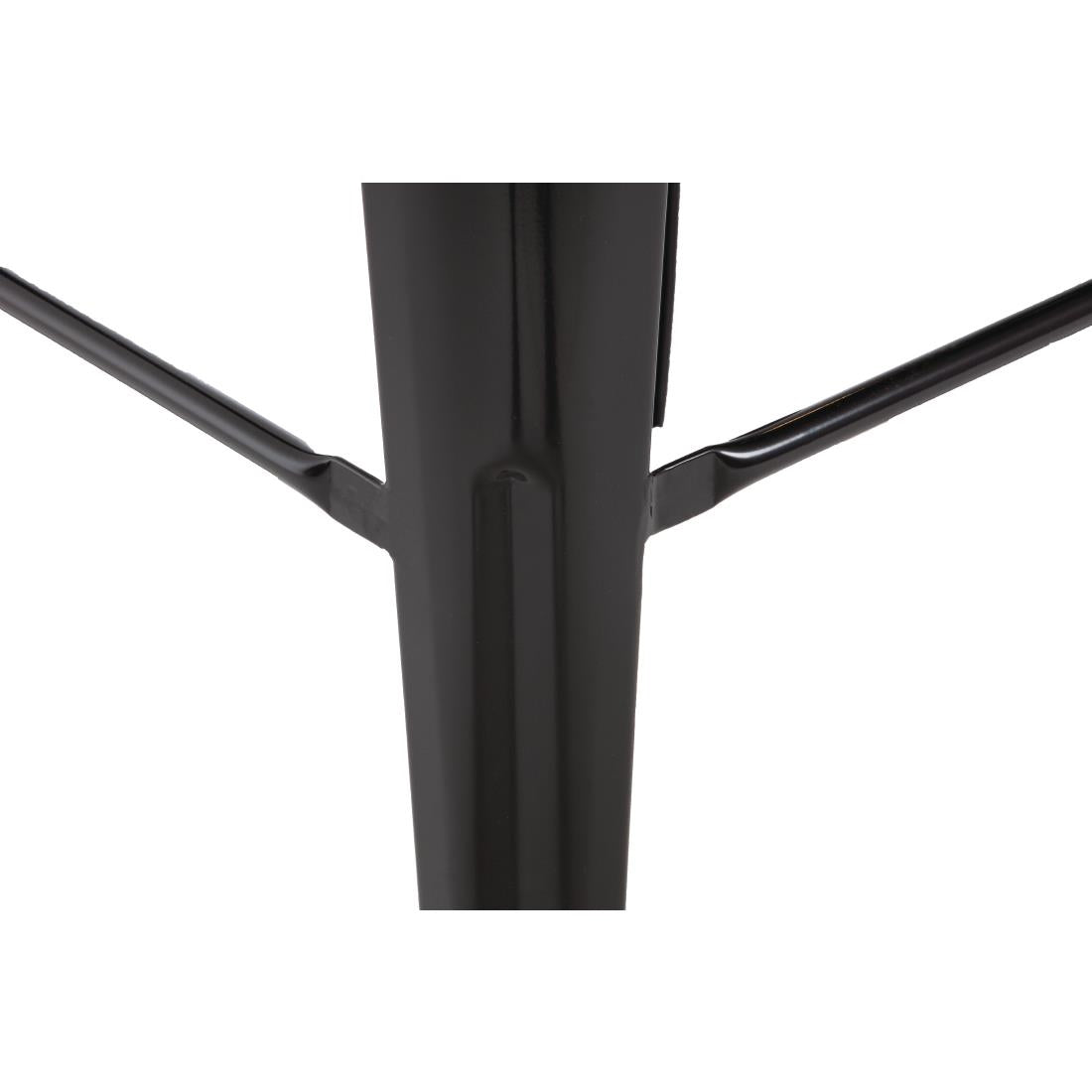 Bolero Black Steel Bistro High Stool (Pack 4)