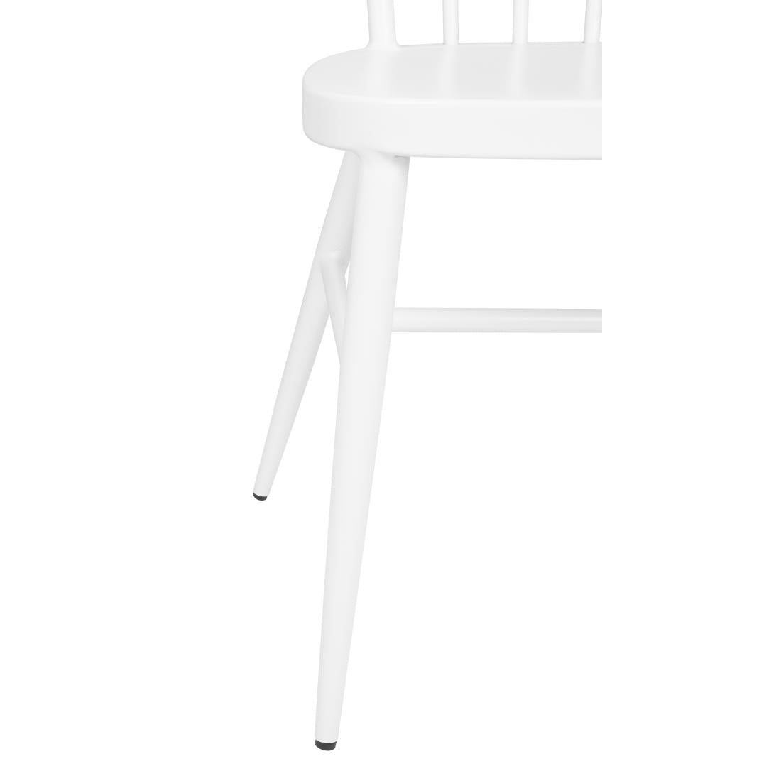 Bolero Windsor Aluminium Chairs White (Set 4)