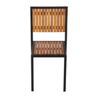Bolero Steel & Acacia Side Chair (Pack 4)