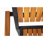 Bolero Steel & Acacia ArmChair (Pack 4)