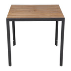 Bolero Steel & Acacia Square Table - 800mm