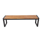 Bolero Steel & Acacia Industrial Bench - 1600x380mm (Pack 2)