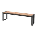 Bolero Steel & Acacia Industrial Bench - 1600x380mm (Pack 2)