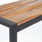 Bolero Steel & Acacia Industrial Bench - 1600x380mm (Pack 2)