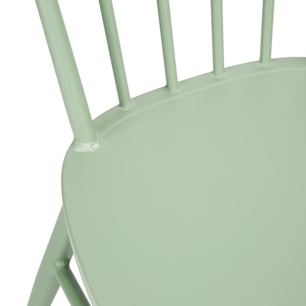 Bolero Windsor Aluminium Chairs Green (Set 4)