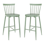 Bolero Windsor Aluminium Stools Green (Set 2)