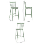 Bolero Windsor Aluminium Stools Green (Set 2)