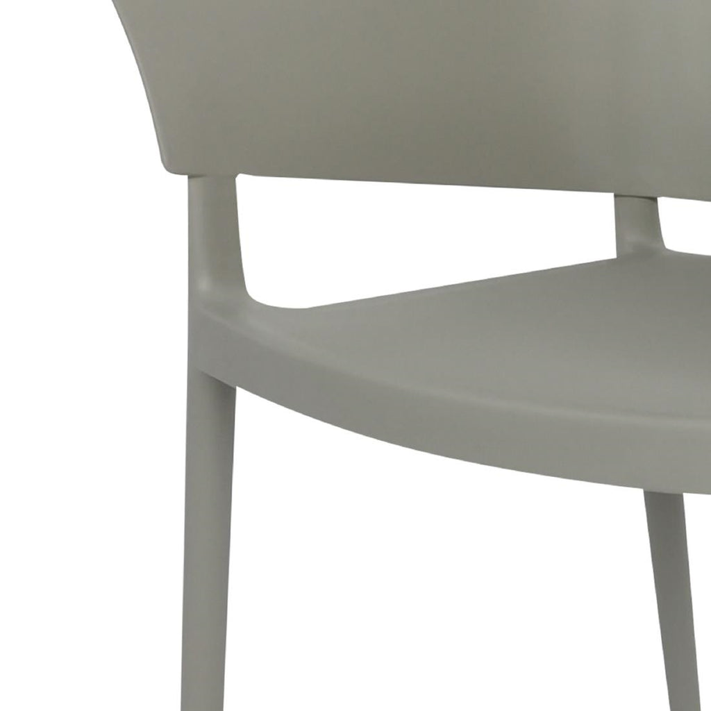 Bolero Lorenzo Cafe Chairs Medium Grey (Pack 2)