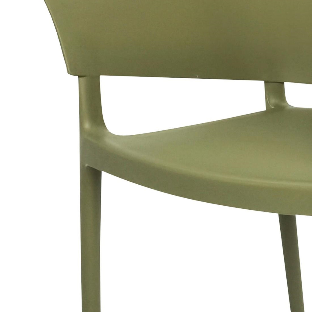 Bolero Lorenzo Cafe Chairs Green Tea (Pack 2)