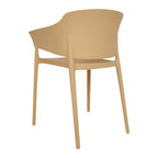 Bolero Lorenzo Cafe Chairs Warm Cream (Pack 2)