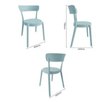 Bolero Mila Café Chairs Icy Blue (Pack 2)