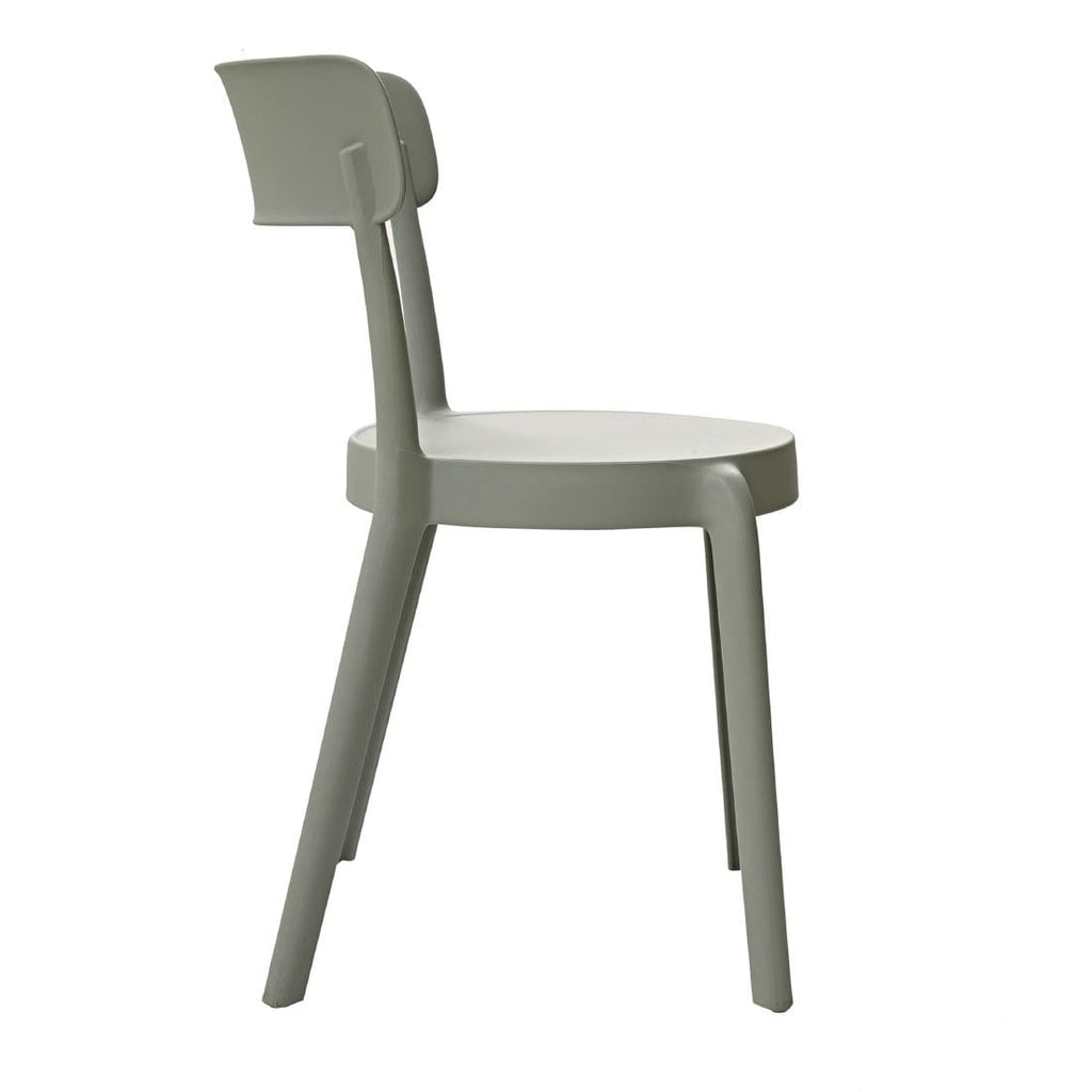 Bolero Mila Café Chairs Moss Grey (Pack 2)