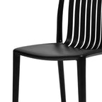 Bolero Verona Café Chairs Black (Pack 2)