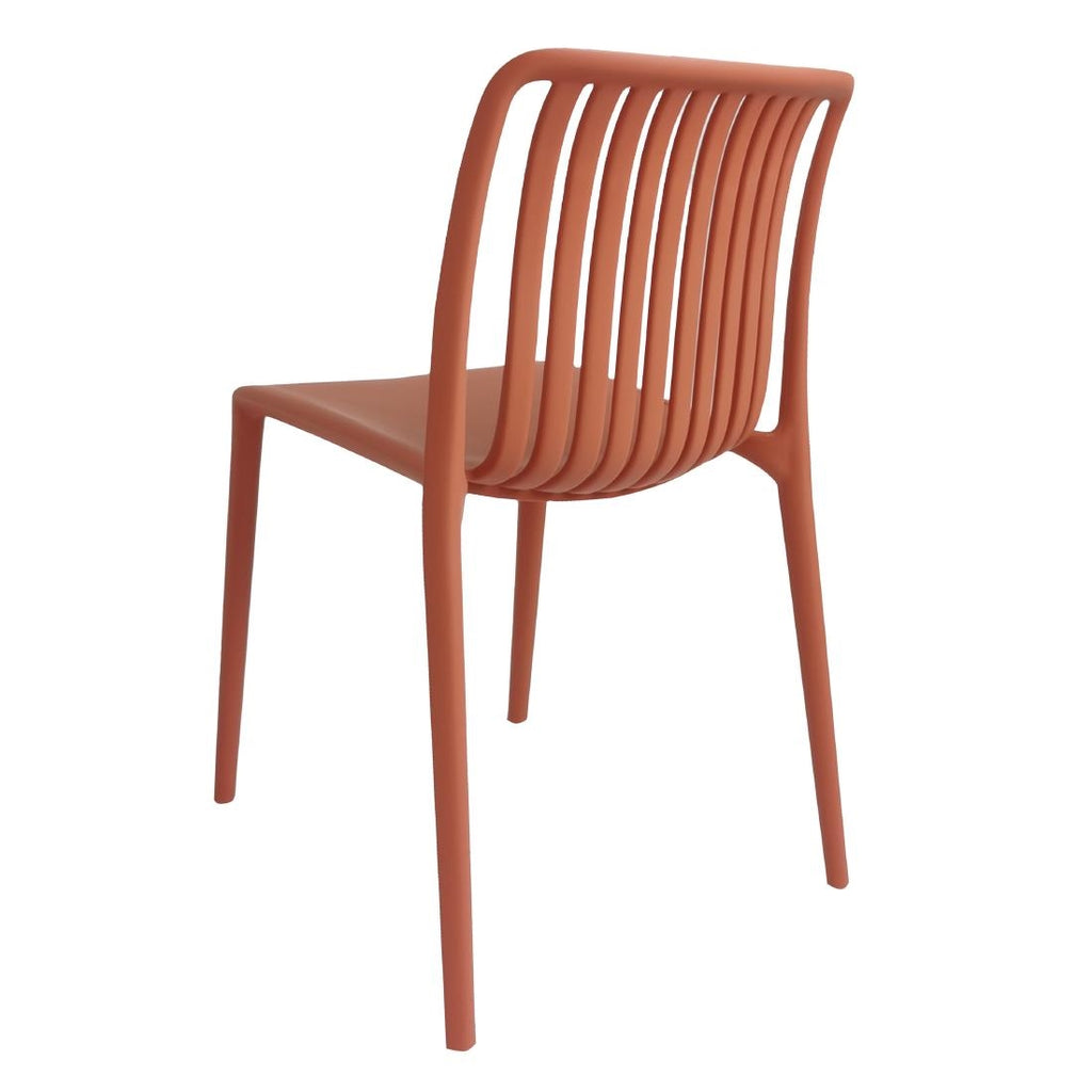 Bolero Verona Café Chairs Mild Orange (Pack 2)
