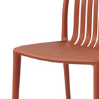 Bolero Verona Café Chairs Mild Orange (Pack 2)