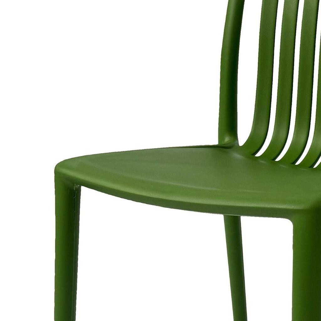 Bolero Verona Café Chairs Forest Green (Pack 2)