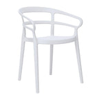 Bolero Mateo Café Chairs White (Pack 2)