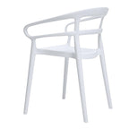 Bolero Mateo Café Chairs White (Pack 2)
