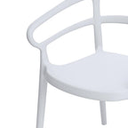 Bolero Mateo Café Chairs White (Pack 2)