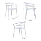 Bolero Mateo Café Chairs White (Pack 2)