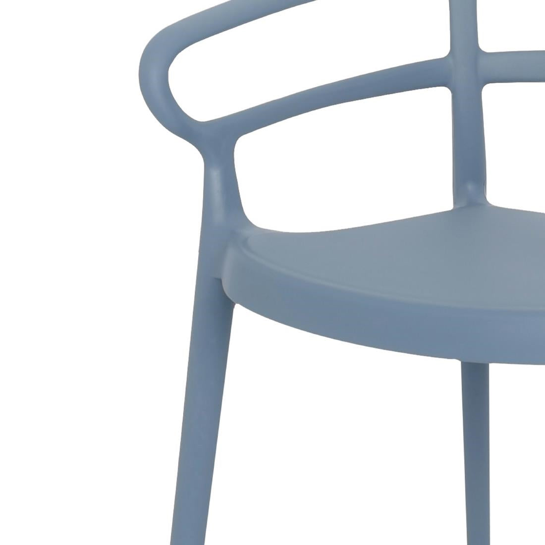 Bolero Mateo Café Chairs Slate (Pack 2)