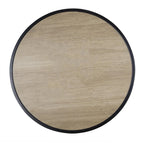 Bolero Marston Round Outdoor Table Black - 700mm