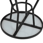 Bolero Marston Round Outdoor Table Black - 700mm